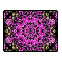 Namaste Decorative Flower Pattern Of Floral Double Sided Fleece Blanket (small)  by pepitasart