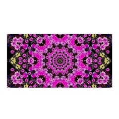 Namaste Decorative Flower Pattern Of Floral Satin Wrap by pepitasart