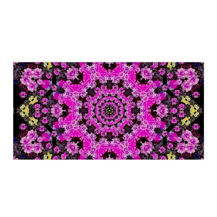 Namaste Decorative Flower Pattern Of Floral Satin Wrap