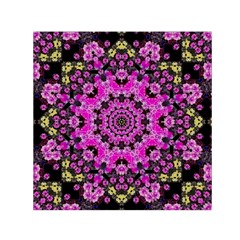 Namaste Decorative Flower Pattern Of Floral Small Satin Scarf (square) by pepitasart