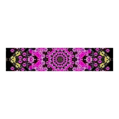 Namaste Decorative Flower Pattern Of Floral Velvet Scrunchie by pepitasart