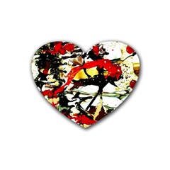 Ireland 3 Rubber Coaster (heart)  by bestdesignintheworld