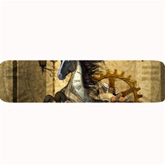 Awesome Steampunk Horse, Clocks And Gears In Golden Colors Large Bar Mats by FantasyWorld7