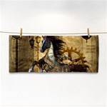 Awesome Steampunk Horse, Clocks And Gears In Golden Colors Hand Towel Front