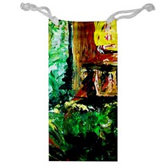 Old Tree And House With An Arch 5 Jewelry Bag by bestdesignintheworld