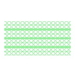 Circles Lines Green White Pattern Satin Wrap by BrightVibesDesign