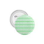 Circles Lines Green White Pattern 1.75  Buttons Front