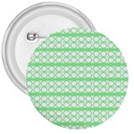 Circles Lines Green White Pattern 3  Buttons Front