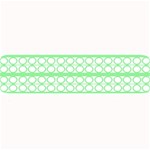 Circles Lines Green White Pattern Large Bar Mats 32 x8.5  Bar Mat