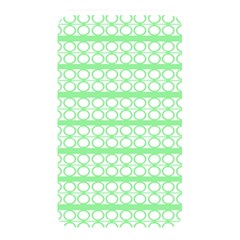 Circles Lines Green White Pattern Memory Card Reader by BrightVibesDesign