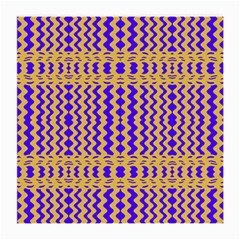 Purple Yellow Wavey Lines Medium Glasses Cloth by BrightVibesDesign