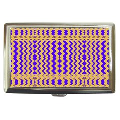 Purple Yellow Wavey Lines Cigarette Money Cases by BrightVibesDesign