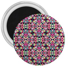 Multicolored Abstract Geometric Pattern 3  Magnets by dflcprints