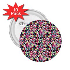 Multicolored Abstract Geometric Pattern 2 25  Buttons (10 Pack)  by dflcprints