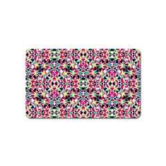 Multicolored Abstract Geometric Pattern Magnet (name Card) by dflcprints