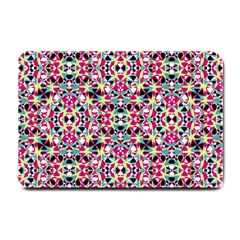 Multicolored Abstract Geometric Pattern Small Doormat  by dflcprints