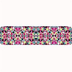 Multicolored Abstract Geometric Pattern Large Bar Mats by dflcprints