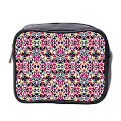 Multicolored Abstract Geometric Pattern Mini Toiletries Bag 2-side by dflcprints