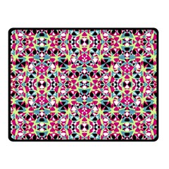 Multicolored Abstract Geometric Pattern Fleece Blanket (small) by dflcprints