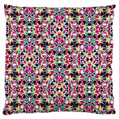 Multicolored Abstract Geometric Pattern Large Cushion Case (one Side) by dflcprints