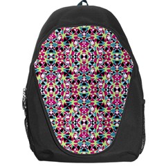 Multicolored Abstract Geometric Pattern Backpack Bag by dflcprints