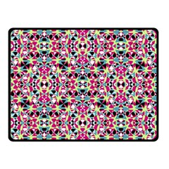 Multicolored Abstract Geometric Pattern Double Sided Fleece Blanket (small)  by dflcprints