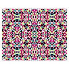 Multicolored Abstract Geometric Pattern Double Sided Flano Blanket (medium)  by dflcprints