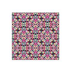 Multicolored Abstract Geometric Pattern Satin Bandana Scarf by dflcprints