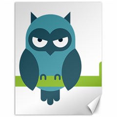 Owl Comic Animal Canvas 12  X 16   by Simbadda