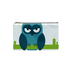 Owl Comic Animal Cosmetic Bag (small)  by Simbadda