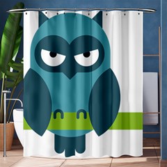 Owl Comic Animal Shower Curtain 60  X 72  (medium)  by Simbadda