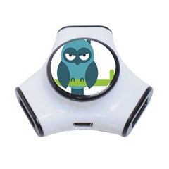 Owl Comic Animal 3-port Usb Hub by Simbadda