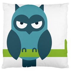 Owl Comic Animal Standard Flano Cushion Case (one Side) by Simbadda