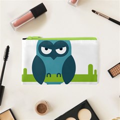 Owl Comic Animal Cosmetic Bag (xs) by Simbadda