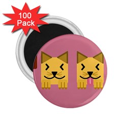 Pet Animal Feline Domestic Animals 2 25  Magnets (100 Pack)  by Simbadda