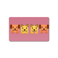 Pet Animal Feline Domestic Animals Magnet (name Card) by Simbadda