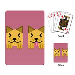 Pet Animal Feline Domestic Animals Playing Card by Simbadda