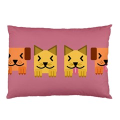 Pet Animal Feline Domestic Animals Pillow Case by Simbadda