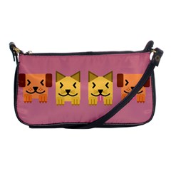 Pet Animal Feline Domestic Animals Shoulder Clutch Bags by Simbadda