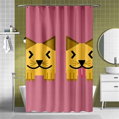 Pet Animal Feline Domestic Animals Shower Curtain 48  X 72  (small)  by Simbadda