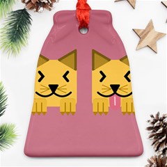 Pet Animal Feline Domestic Animals Bell Ornament (two Sides) by Simbadda