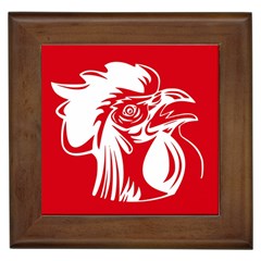 Cock Logo Emblem Symbol France Framed Tiles by Simbadda