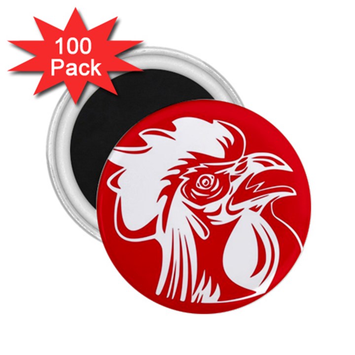 Cock Logo Emblem Symbol France 2.25  Magnets (100 pack) 