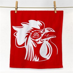 Cock Logo Emblem Symbol France Face Towel by Simbadda