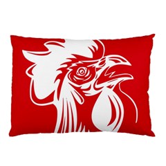 Cock Logo Emblem Symbol France Pillow Case by Simbadda