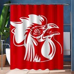 Cock Logo Emblem Symbol France Shower Curtain 60  x 72  (Medium)  60 x72  Curtain