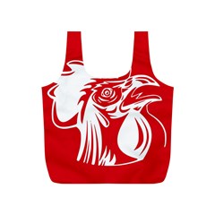 Cock Logo Emblem Symbol France Full Print Recycle Bags (s)  by Simbadda