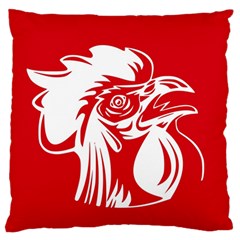 Cock Logo Emblem Symbol France Standard Flano Cushion Case (one Side) by Simbadda