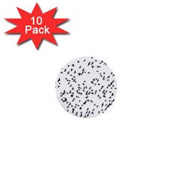 Flock Birds Animals Flying 1  Mini Buttons (10 pack) 