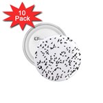 Flock Birds Animals Flying 1.75  Buttons (10 pack) Front